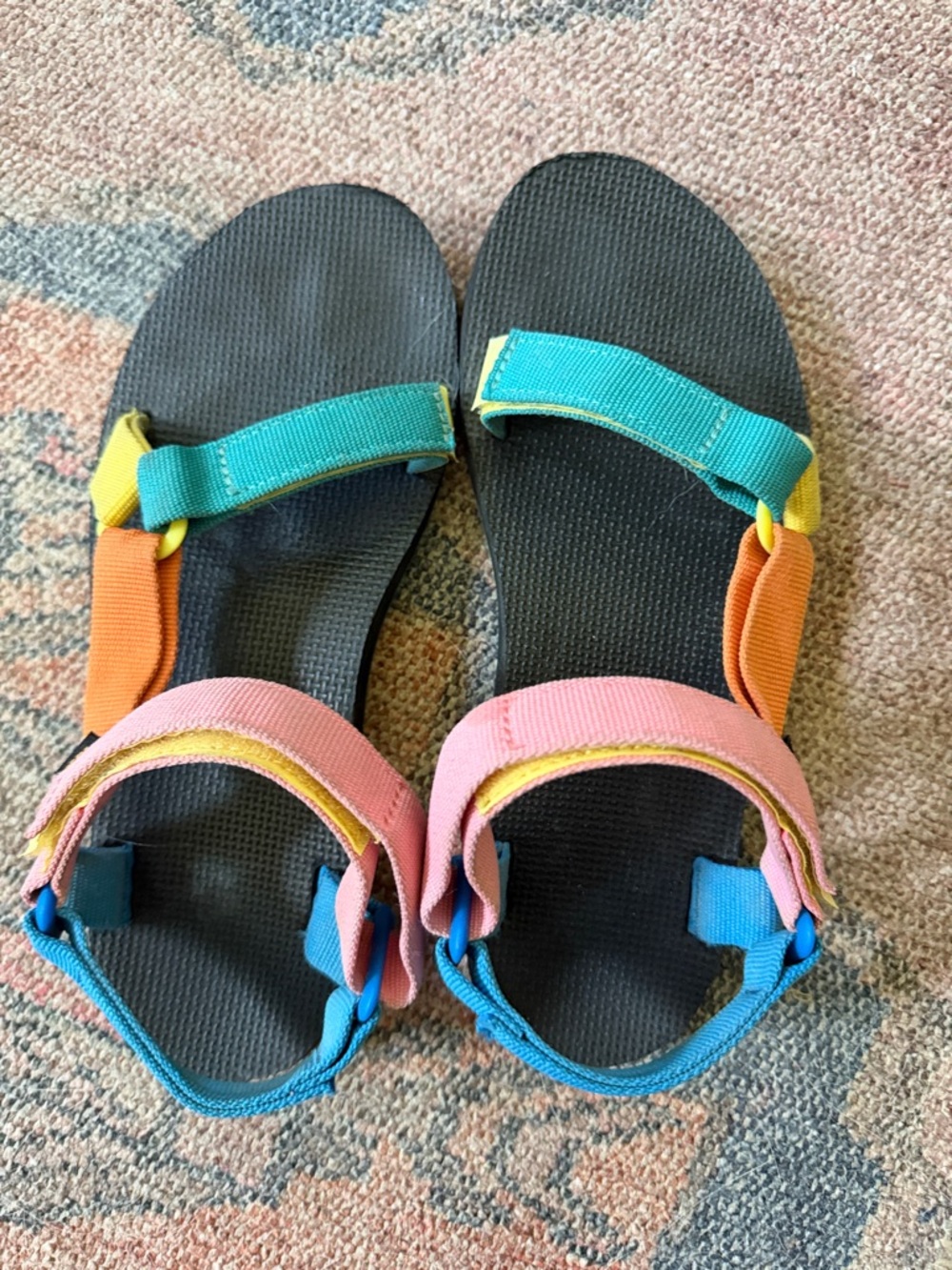 Teva Colorblock Sport Sandals - Teal, Pink, Blue